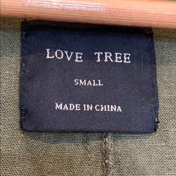 Love Tree Military Green Jacket coat - Picture 3 of 5